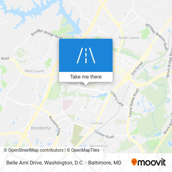 Belle Ami Drive map