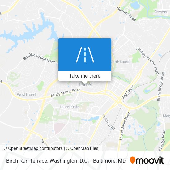 Birch Run Terrace map