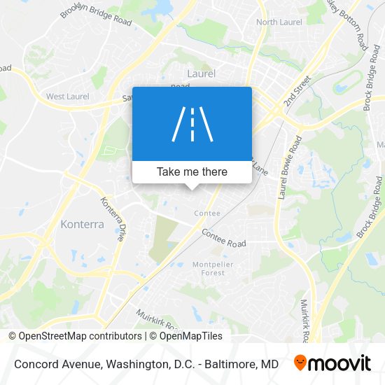 Mapa de Concord Avenue