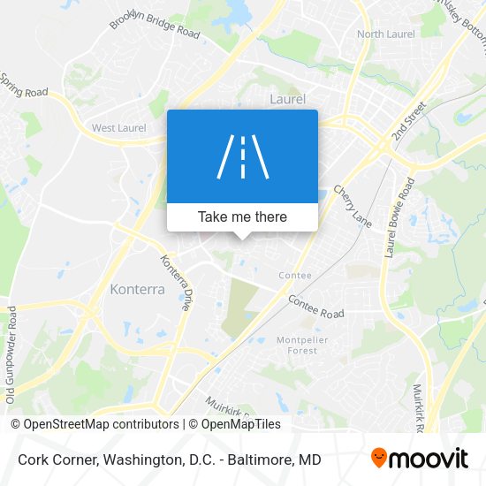 Cork Corner map