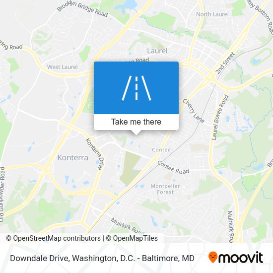 Downdale Drive map