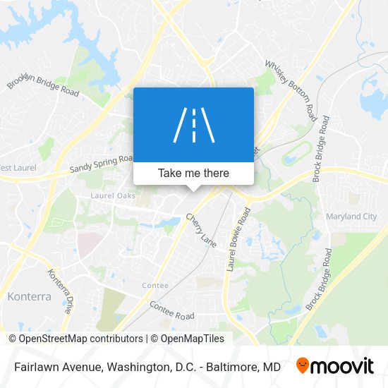 Fairlawn Avenue map