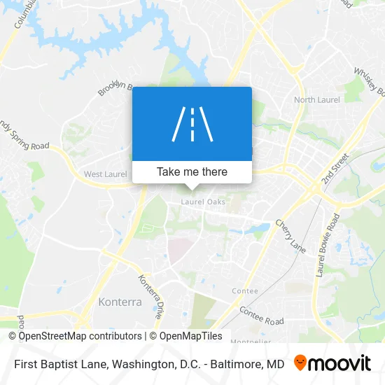 First Baptist Lane map