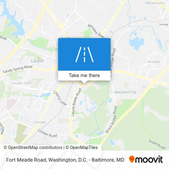 Fort Meade Road map