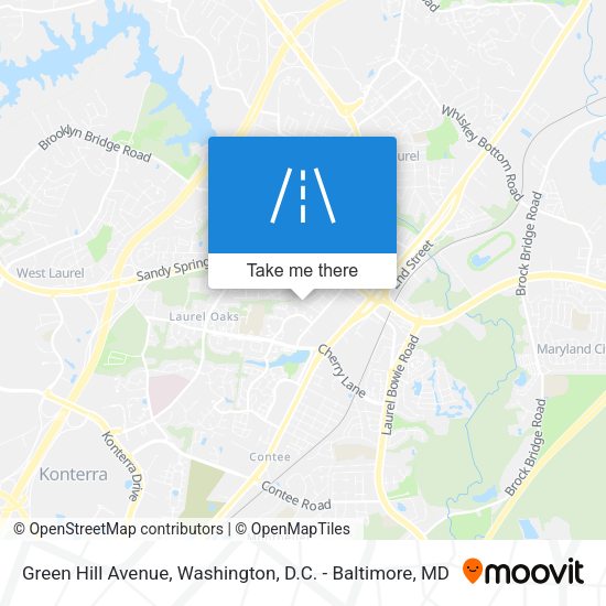 Green Hill Avenue map