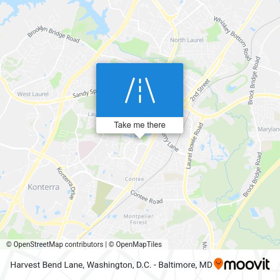 Harvest Bend Lane map