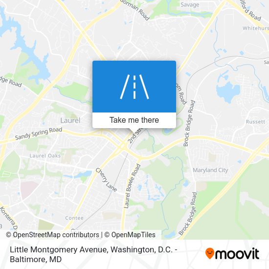 Mapa de Little Montgomery Avenue
