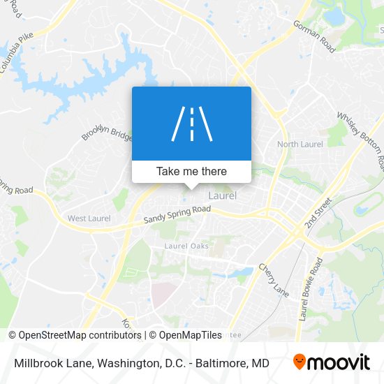 Millbrook Lane map