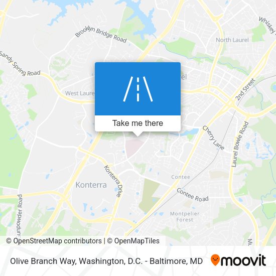 Olive Branch Way map