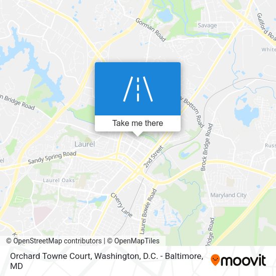 Mapa de Orchard Towne Court