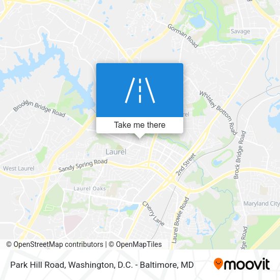 Park Hill Road map