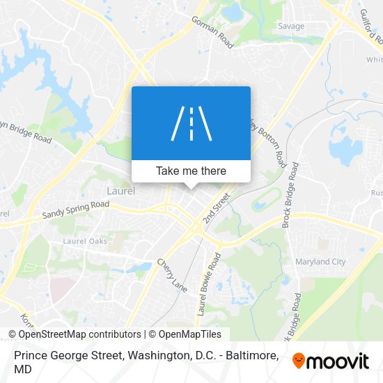 Prince George Street map