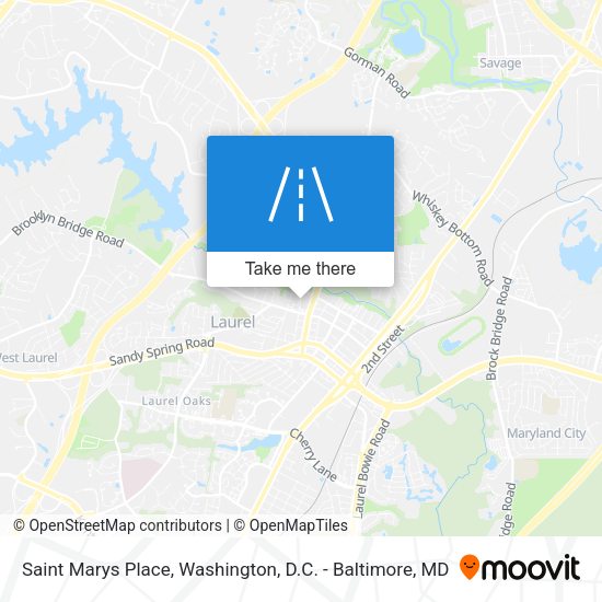 Saint Marys Place map