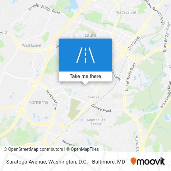 Saratoga Avenue map