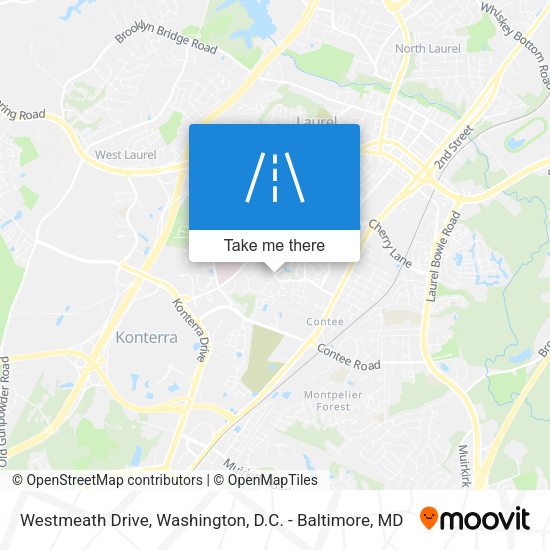 Westmeath Drive map