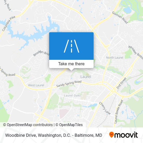 Mapa de Woodbine Drive