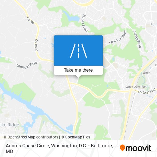 Adams Chase Circle map