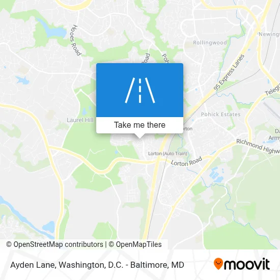 Ayden Lane map