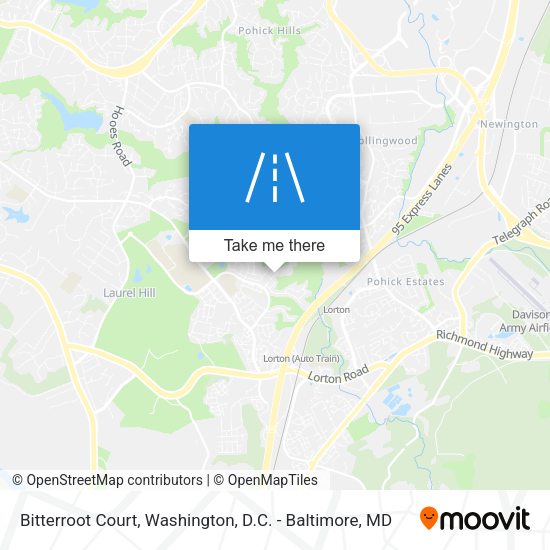 Mapa de Bitterroot Court