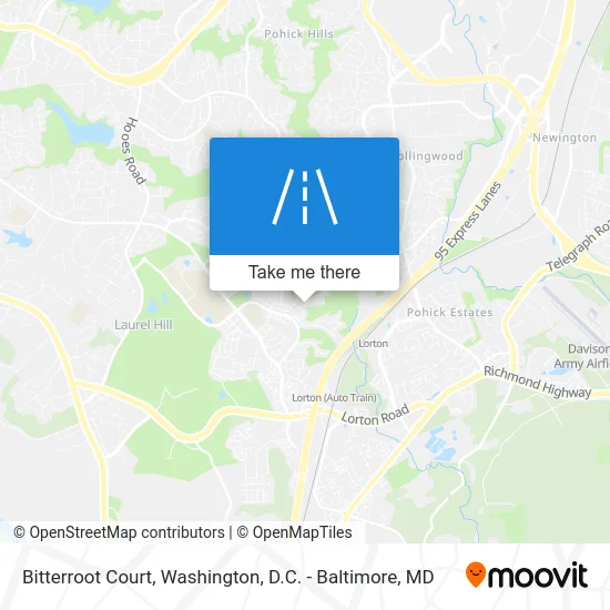 Bitterroot Court map