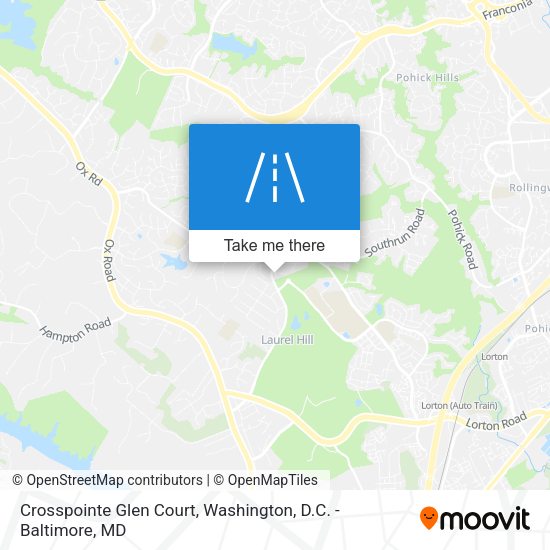 Crosspointe Glen Court map