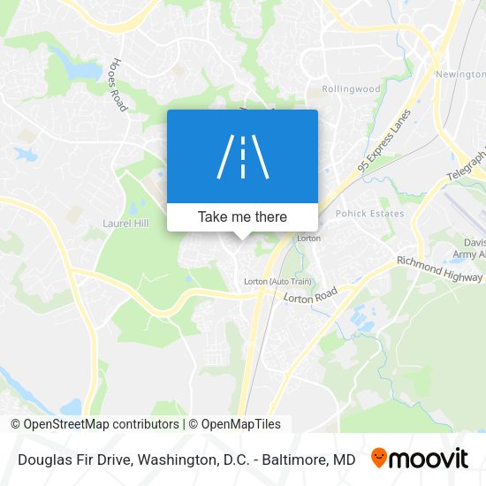 Mapa de Douglas Fir Drive