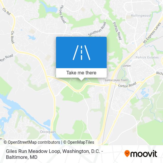 Giles Run Meadow Loop map