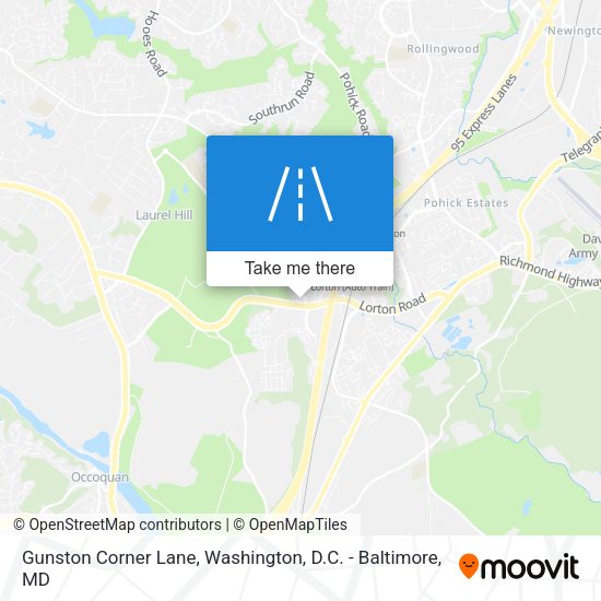 Mapa de Gunston Corner Lane