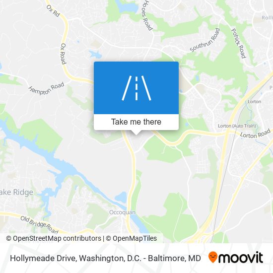 Hollymeade Drive map