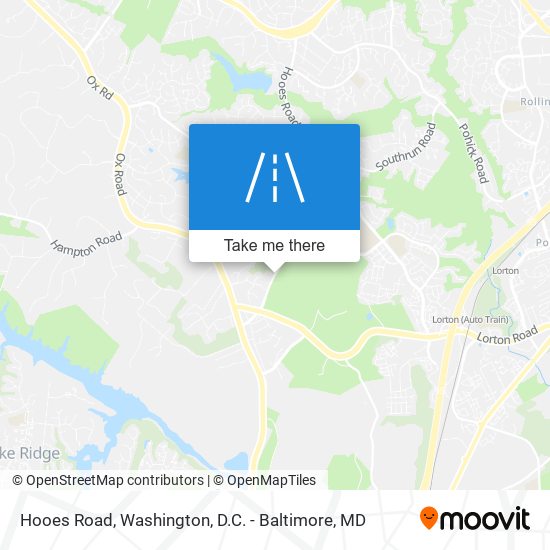 Hooes Road map