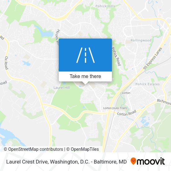 Mapa de Laurel Crest Drive