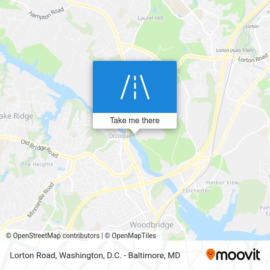 Lorton Road map