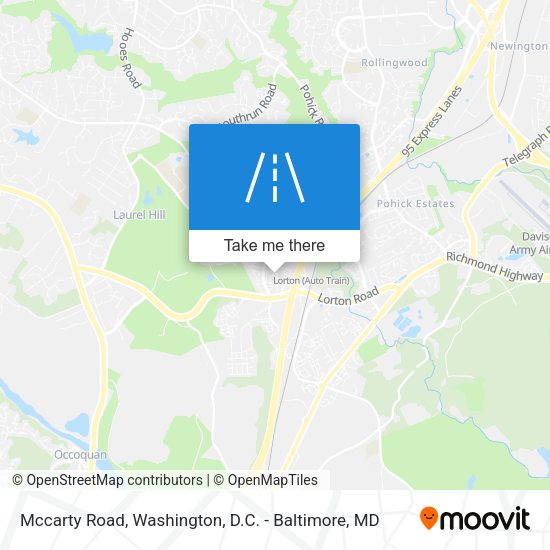 Mccarty Road map