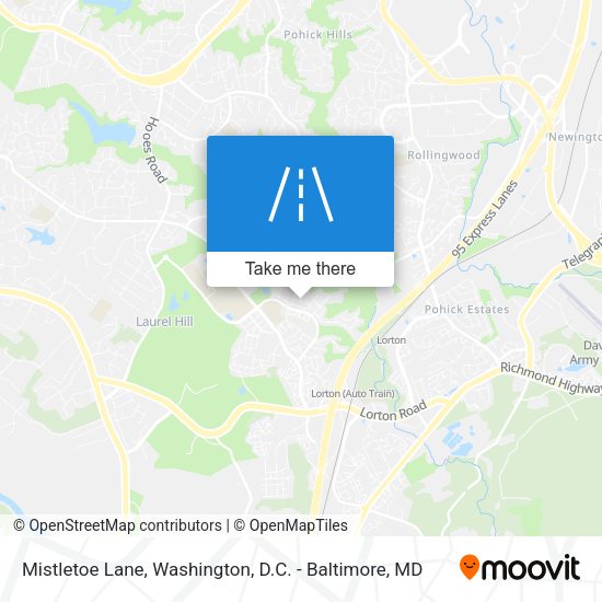 Mistletoe Lane map