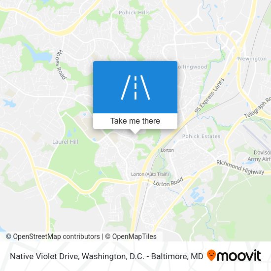 Native Violet Drive map