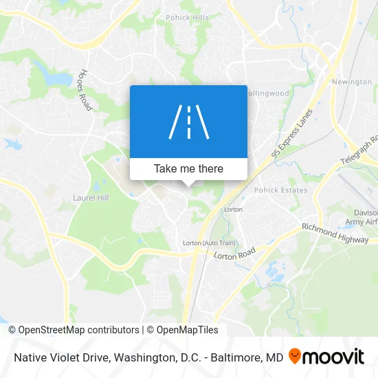 Native Violet Drive map