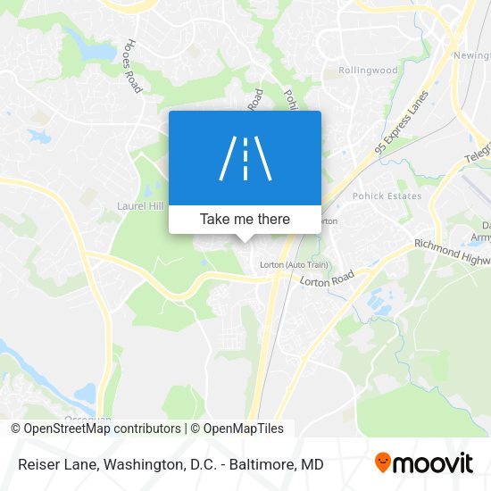 Reiser Lane map
