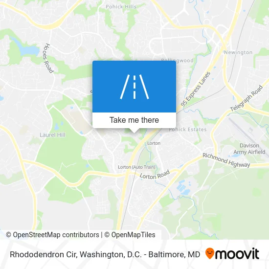 Rhododendron Cir map