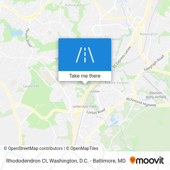 Rhododendron Ct map