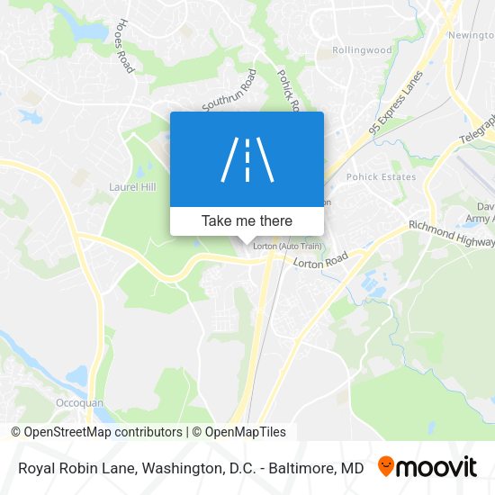 Royal Robin Lane map