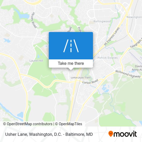 Mapa de Usher Lane