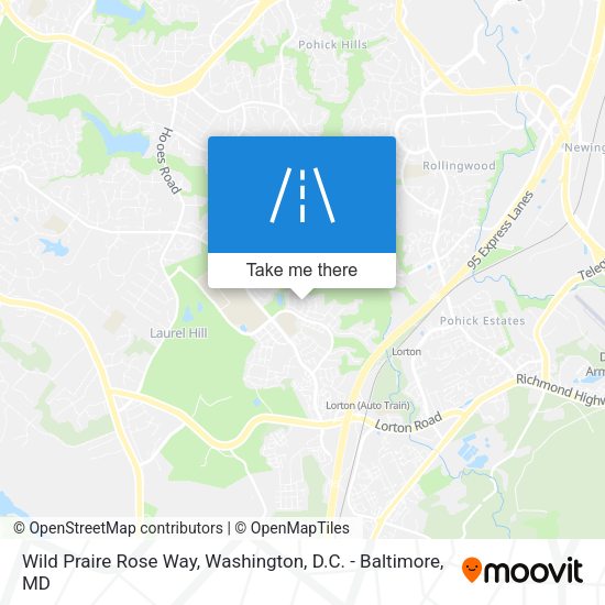 Wild Praire Rose Way map