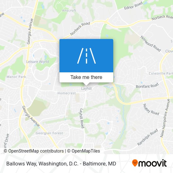 Ballows Way map