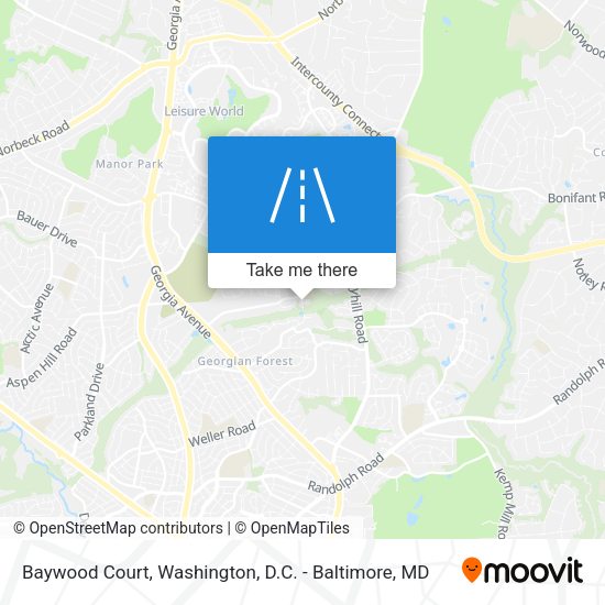 Mapa de Baywood Court