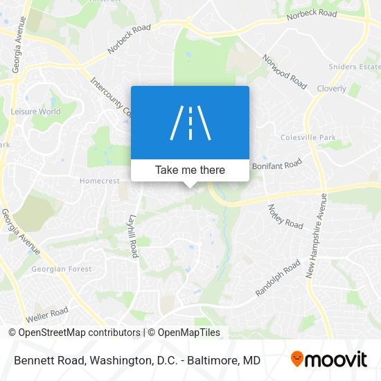 Bennett Road map