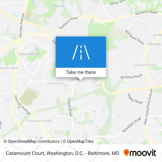 Catamount Court map