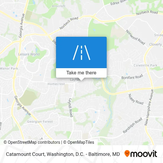 Catamount Court map