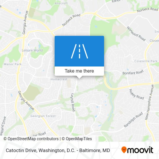 Catoctin Drive map