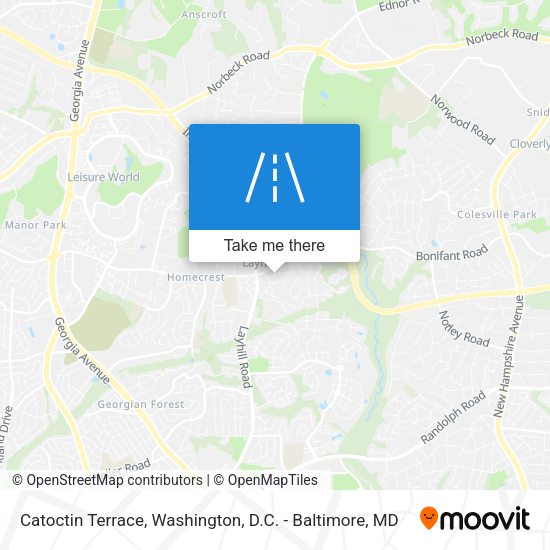 Catoctin Terrace map