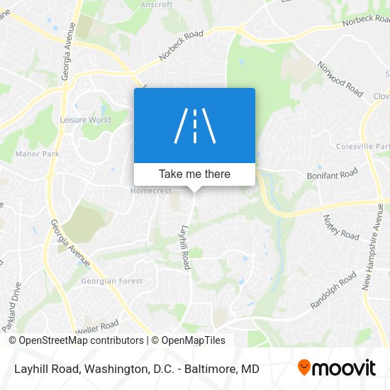 Layhill Road map